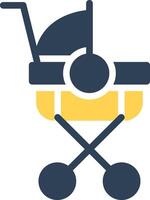 Stroller Creative Icon Design vector