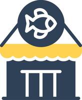Fishing Gear Shop Creative Icon Design vector