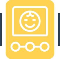 bebé monitor creativo icono diseño vector