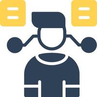 User Predictions Creative Icon Design vector