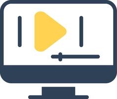 Video Play Creative Icon Design vector