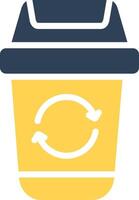 Trash Recycle Creative Icon Design vector