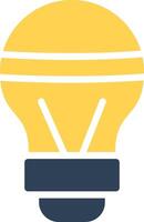 LED Bulb Creative Icon Design vector