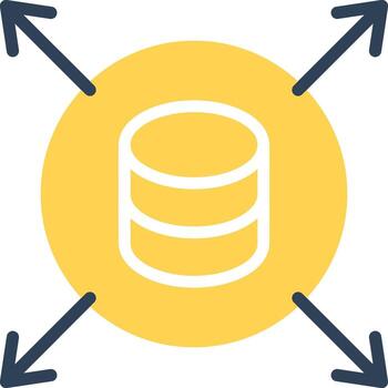 datos impulsado creativo icono diseño vector