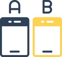 Ab Testing Creative Icon Design vector