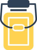 Milk Jar Creative Icon Design vector