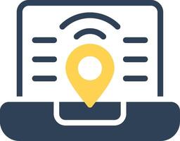 Digital Nomad Hub Creative Icon Design vector