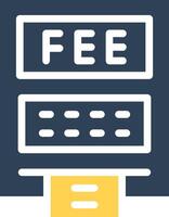 ATM Fees Creative Icon Design vector