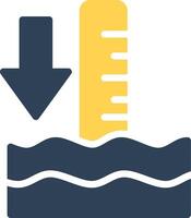 Low Tide Creative Icon Design vector
