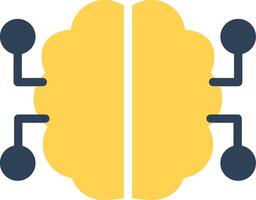 Neurons Circuit Creative Icon Design vector