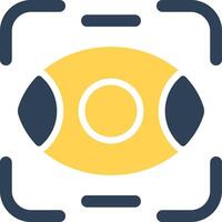 Eye Scanner Creative Icon Design vector