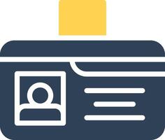 Identification Card Creative Icon Design vector