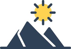 Mountains Creative Icon Design vector