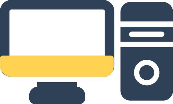 Computer Creative Icon Design vector