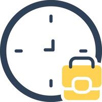 Work Time Boundaries Creative Icon Design vector