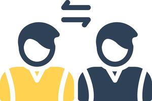 Social Distancing Creative Icon Design vector