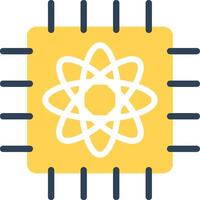 Quantum Computer Creative Icon Design vector