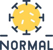 New Normal Creative Icon Design vector