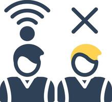 Digital Divide Creative Icon Design vector