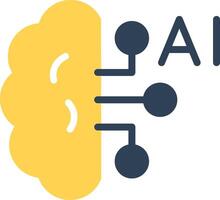 Artificial Intelligence Creative Icon Design vector