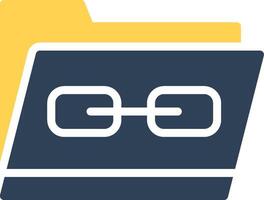 Link Folder Creative Icon Design vector