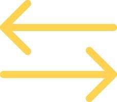 Double Arrow Creative Icon Design vector