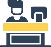 Cashier Creative Icon Design vector