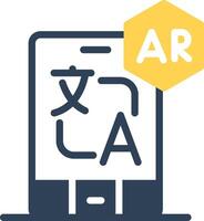 Ar Translation Creative Icon Design vector