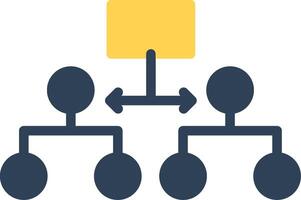 Labeled Hierarchy Creative Icon Design vector