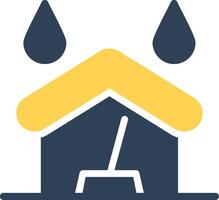 Water Damage Cleaning Creative Icon Design vector