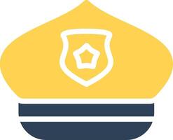 Police Hat Creative Icon Design vector