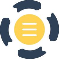 Circle Arrow Process Creative Icon Design vector
