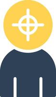 Police Shooting Creative Icon Design vector