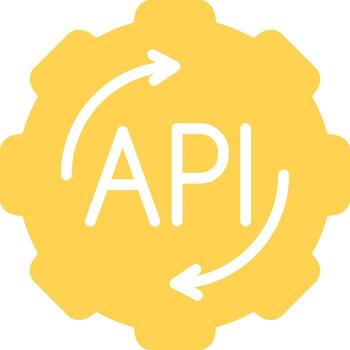 API Creative Icon Design vector