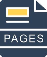 PAGES Creative Icon Design vector