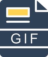 GIF Creative Icon Design vector