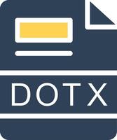 DOTX Creative Icon Design vector