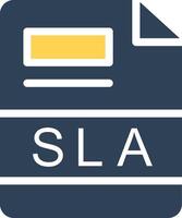 SLA Creative Icon Design vector