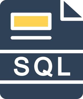 SQL Creative Icon Design vector