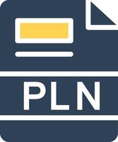 PLN Creative Icon Design vector