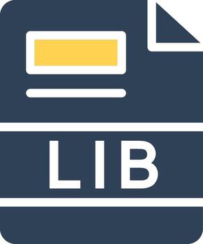 LIB Creative Icon Design vector