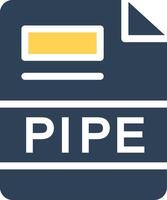 PIPE Creative Icon Design vector