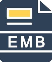 EMB Creative Icon Design vector