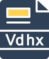 Vdhx Creative Icon Design vector