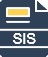 SIS Creative Icon Design vector