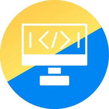 diseño de icono creativo de codificación vector