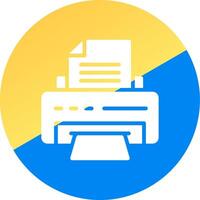 Printer Creative Icon Design vector