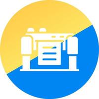 diseño de icono creativo de plotter vector