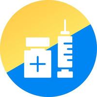 Vaccination Creative Icon Design vector