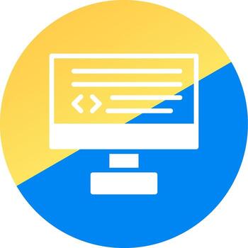 diseño de icono creativo de codificación vector